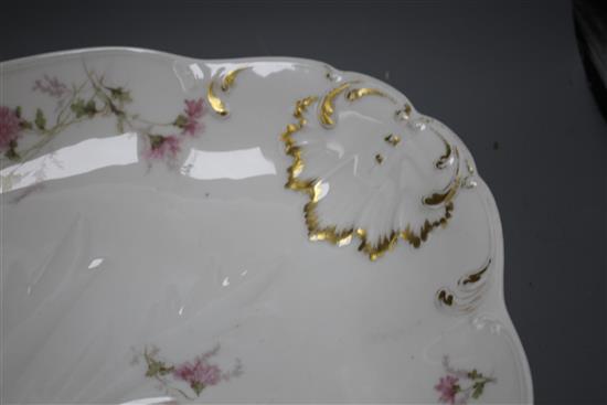 A CFH/GDM Limoges porcelain meat plate, 51cm